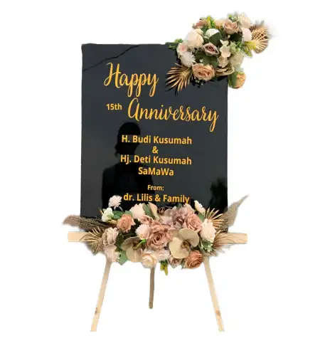 Papan Bunga Akrilik Caruy